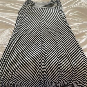 Black and White maxi skirt